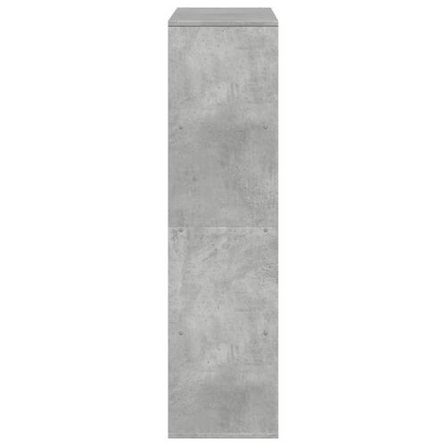 Bogreol 100x33x125,5 cm konstrueret træ betongrå