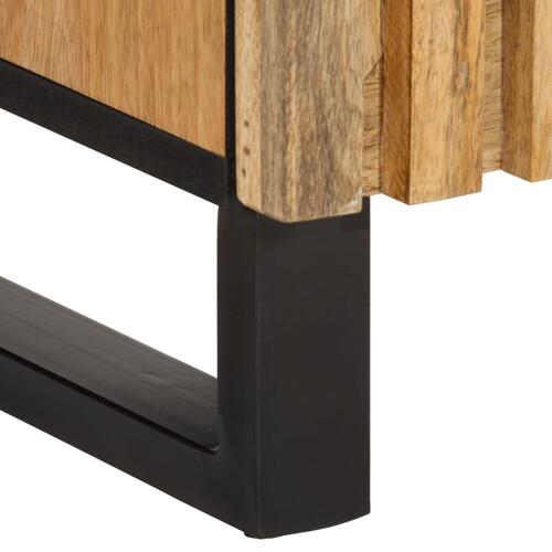 Skænk 90x34x75 cm massivt ru mangotræ