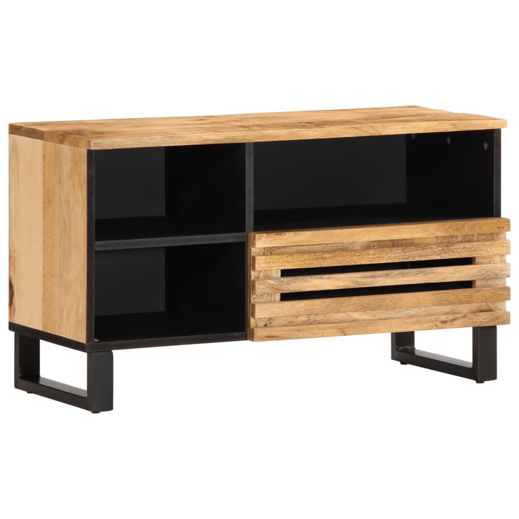 Tv-bord 80x34x46 cm massivt ru mangotræ