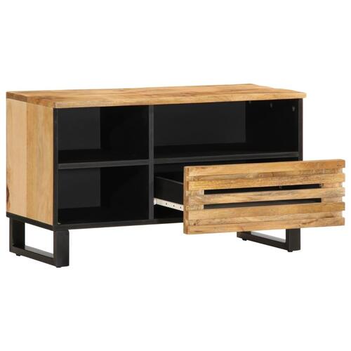 Tv-bord 80x34x46 cm massivt ru mangotræ