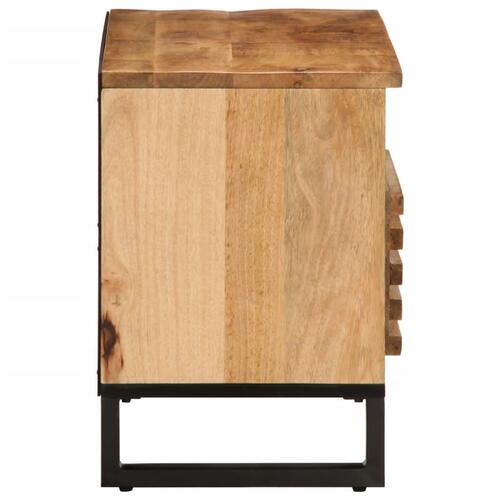 Tv-bord 80x34x46 cm massivt ru mangotræ