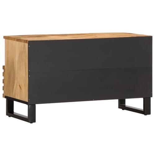 Tv-bord 80x34x46 cm massivt ru mangotræ
