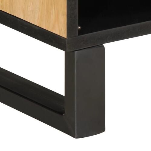 Tv-bord 80x34x46 cm massivt ru mangotræ