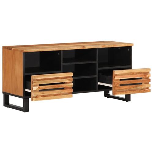 Tv-bord 100x34x46 cm massivt akacietræ