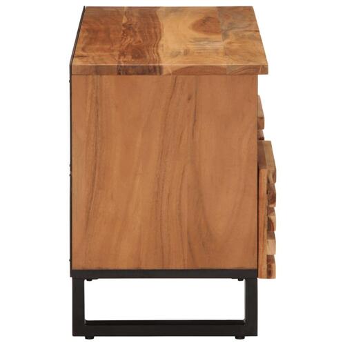 Tv-bord 100x34x46 cm massivt akacietræ