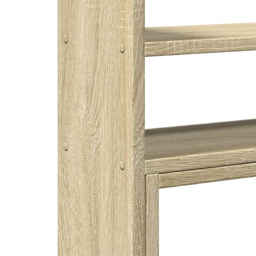 Hylde til skrivebord 40x17x41 cm konstrueret træ sonoma-eg