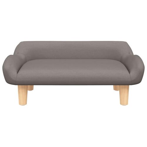 Sofa til børn 70x40x24 cm stof gråbrun
