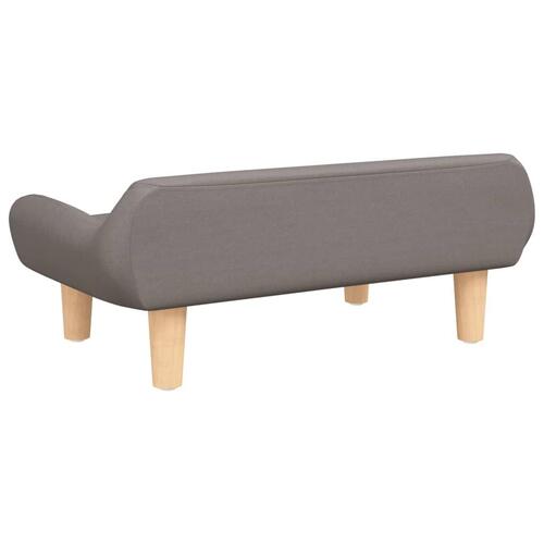 Sofa til børn 70x40x24 cm stof gråbrun