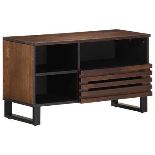 Tv-bord 80x34x46 cm massivt mangotræ brun