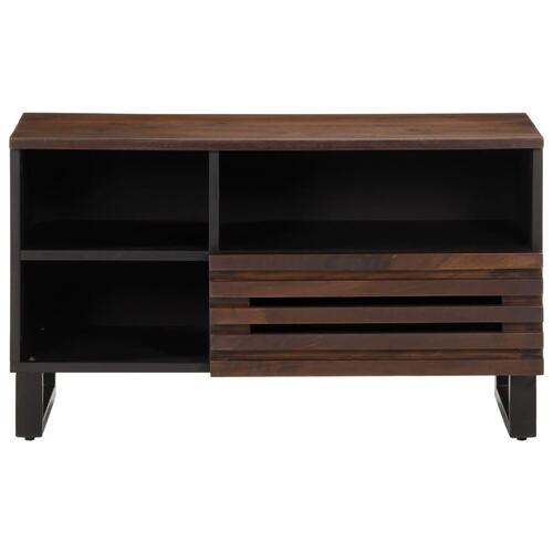 Tv-bord 80x34x46 cm massivt mangotræ brun