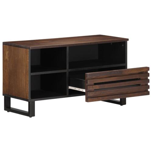 Tv-bord 80x34x46 cm massivt mangotræ brun