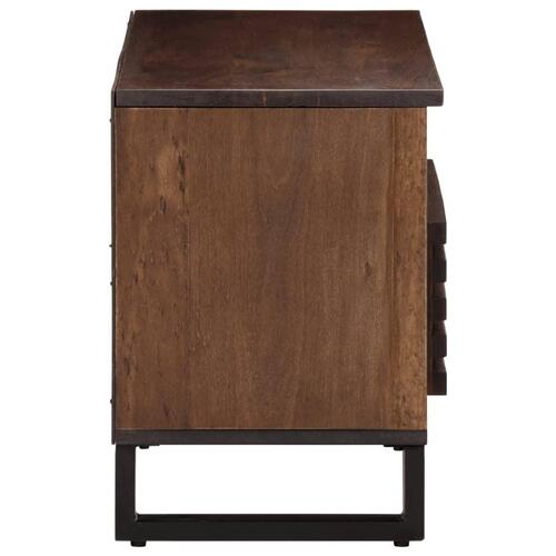 Tv-bord 80x34x46 cm massivt mangotræ brun