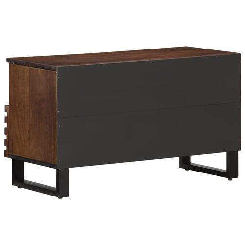 Tv-bord 80x34x46 cm massivt mangotræ brun
