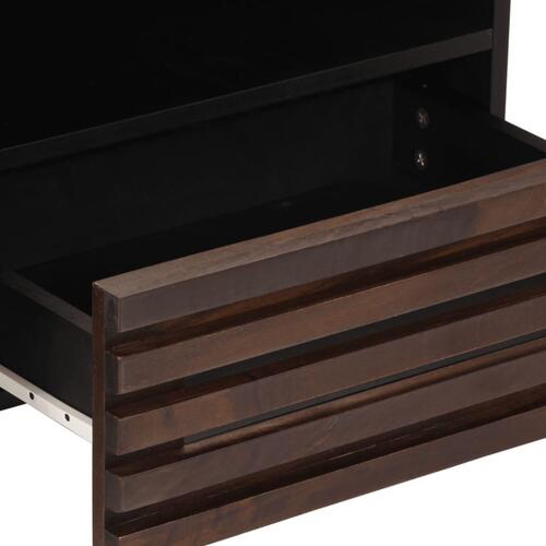 Tv-bord 80x34x46 cm massivt mangotræ brun