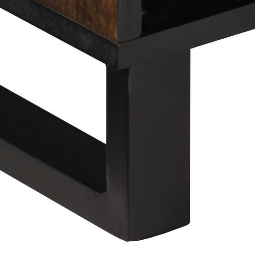 Tv-bord 80x34x46 cm massivt mangotræ brun