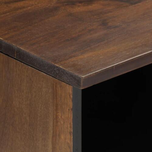 Tv-bord 80x34x46 cm massivt mangotræ brun
