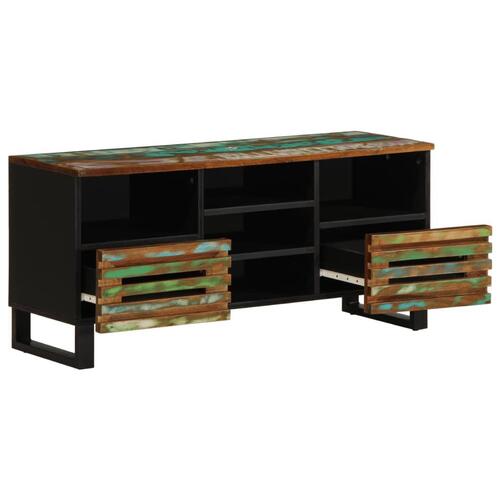 Tv-bord 100x34x46 cm massivt akacietræ