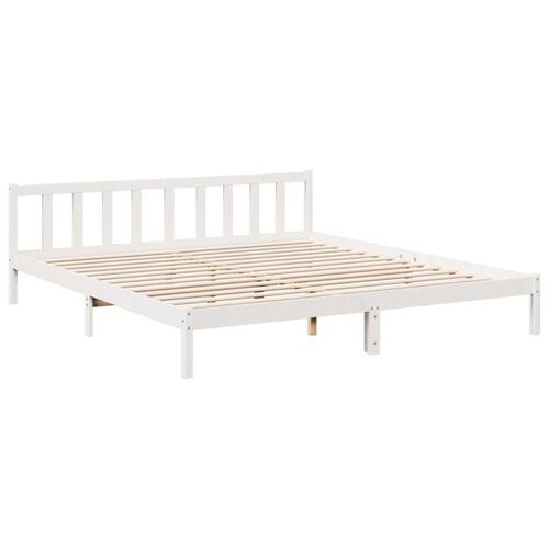 Ekstra lang sengeramme uden madras 200x220 cm massivt fyrretræ