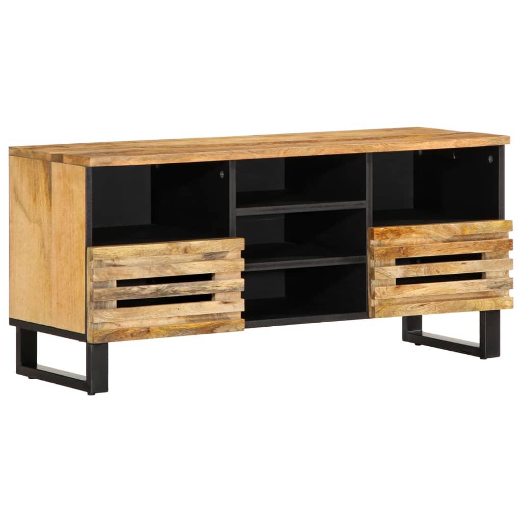 Tv-bord 100x34x46 cm massivt ru mangotræ