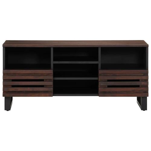 Tv-bord 100x34x46 cm massivt mangotræ brun