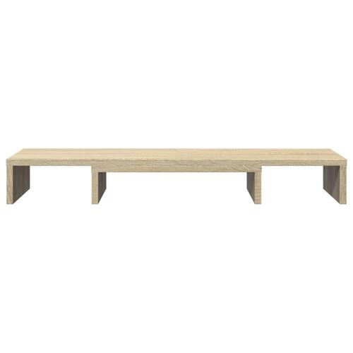 Skærmholder 80x24x10,5 cm justerbar konstrueret træ sonoma-eg