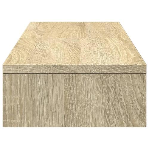 Skærmholder 80x24x10,5 cm justerbar konstrueret træ sonoma-eg