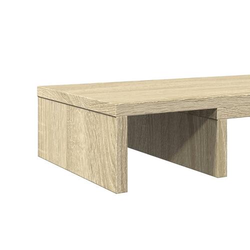 Skærmholder 80x24x10,5 cm justerbar konstrueret træ sonoma-eg