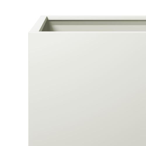 Plantekasser 2 stk. 30x30x30 cm stål hvid