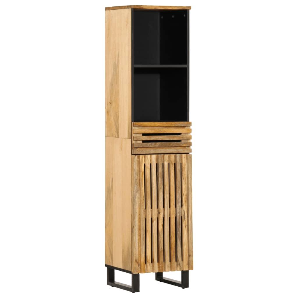 Skænk 38x34x160 cm massivt ru mangotræ billede