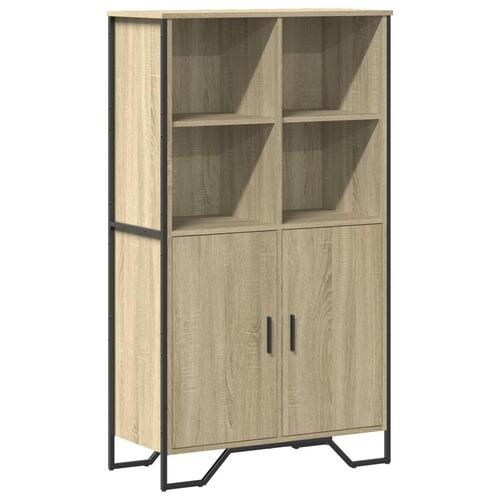 Skab 79,5x35,5x137,5 cm konstrueret træ sonoma-eg