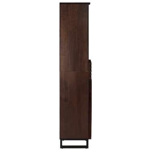 Skænk 38x34x160 cm massivt mangotræ brun