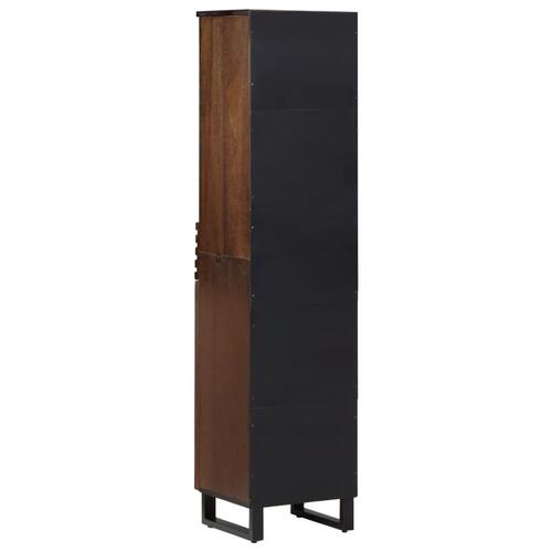 Skænk 38x34x160 cm massivt mangotræ brun