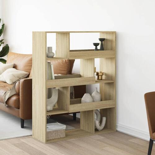 Rumdeler 100x33x125,5 cm konstrueret træ sonoma-eg