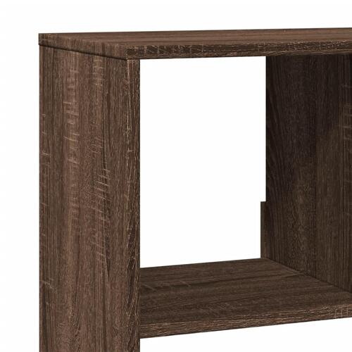 Bogreol 100x33x125,5 cm konstrueret træ brun egetræsfarve