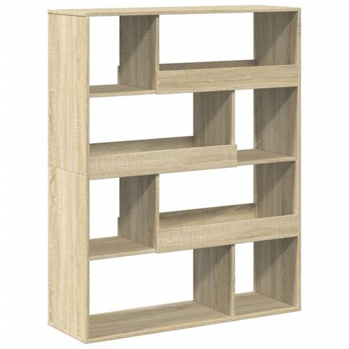 Bogreol 100x33x125,5 cm konstrueret træ sonoma-eg