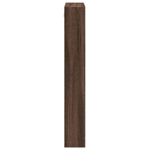Vægskab 50x15x100 cm konstrueret træ brun egetræsfarve