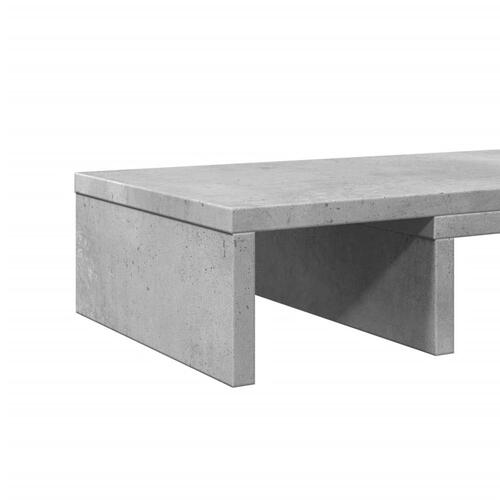 Skærmholder 80x24x10,5 cm justerbar konstrueret træ betongrå