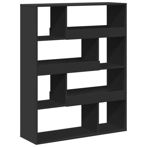 Rumdeler 100x33x125,5 cm konstrueret træ sort