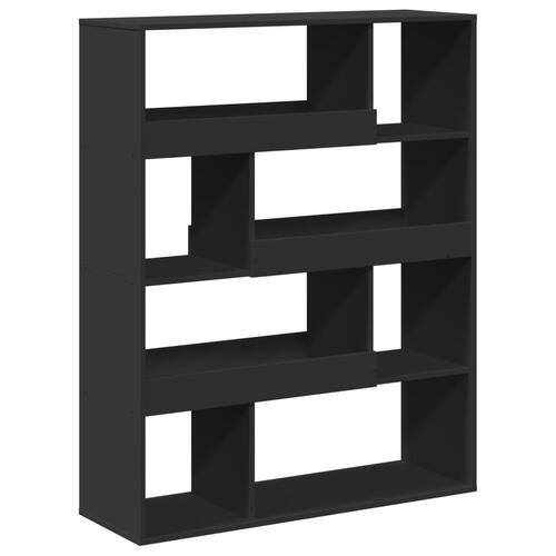 Rumdeler 100x33x125,5 cm konstrueret træ sort