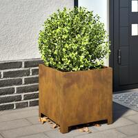 Plantekrukker 2 stk. 40x40x40 cm cortenstål