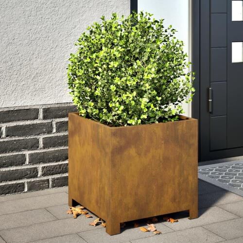 Plantekrukker 2 stk. 40x40x40 cm cortenstål