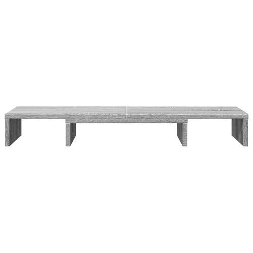 Skærmholder 80x24x10,5 cm konstrueret træ grå sonoma-eg