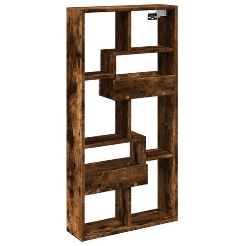 Vægskab 50x15x100 cm konstrueret træ gammelt træ-look