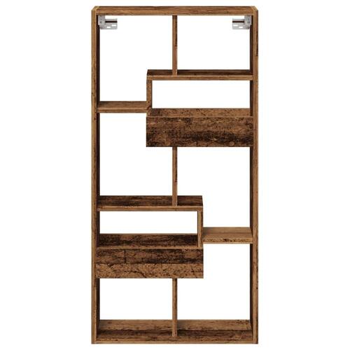 Vægskab 50x15x100 cm konstrueret træ gammelt træ-look
