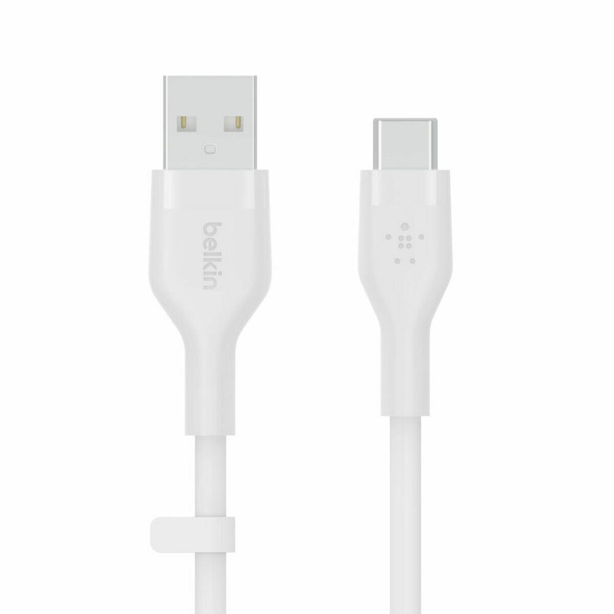 USB A til USB C-kabel Belkin CAB008BT1MWH Hvid 1 m