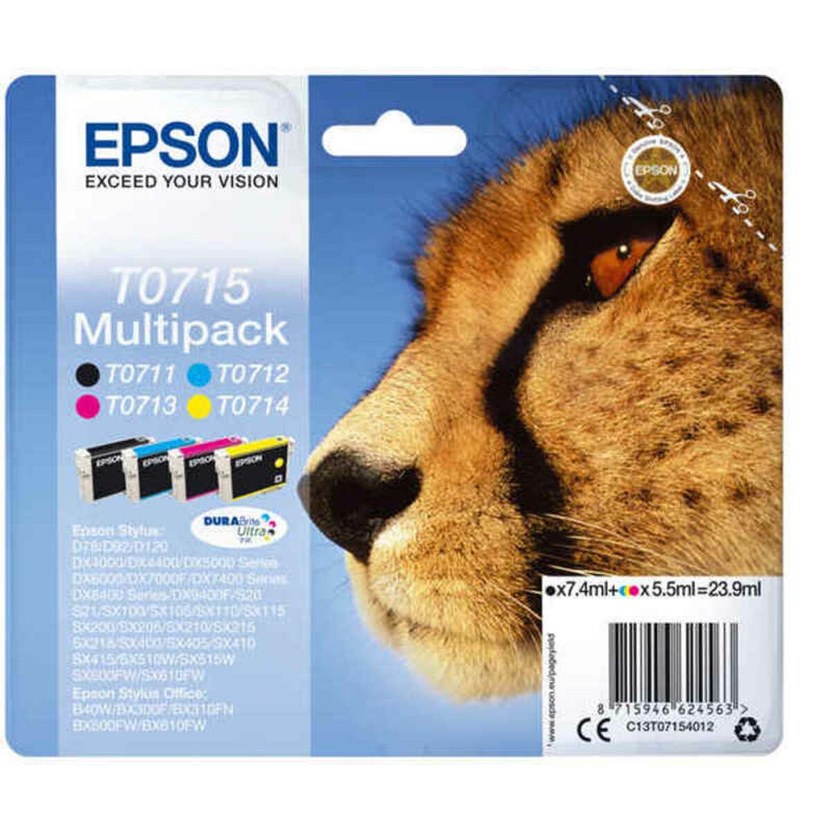 Epson T0715 original blækpatron multipack - 4 farver billede