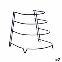 Stegepandeholder Sort Jern 24 x 26,5 x 24 cm (7 enheder)