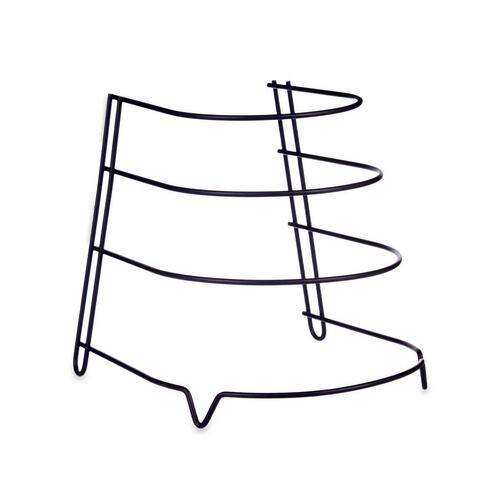 Stegepandeholder Sort Jern 24 x 26,5 x 24 cm (7 enheder)