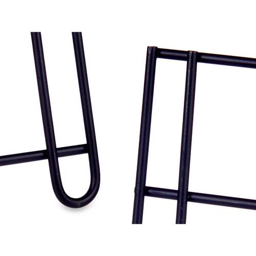 Stegepandeholder Sort Jern 24 x 26,5 x 24 cm (7 enheder)