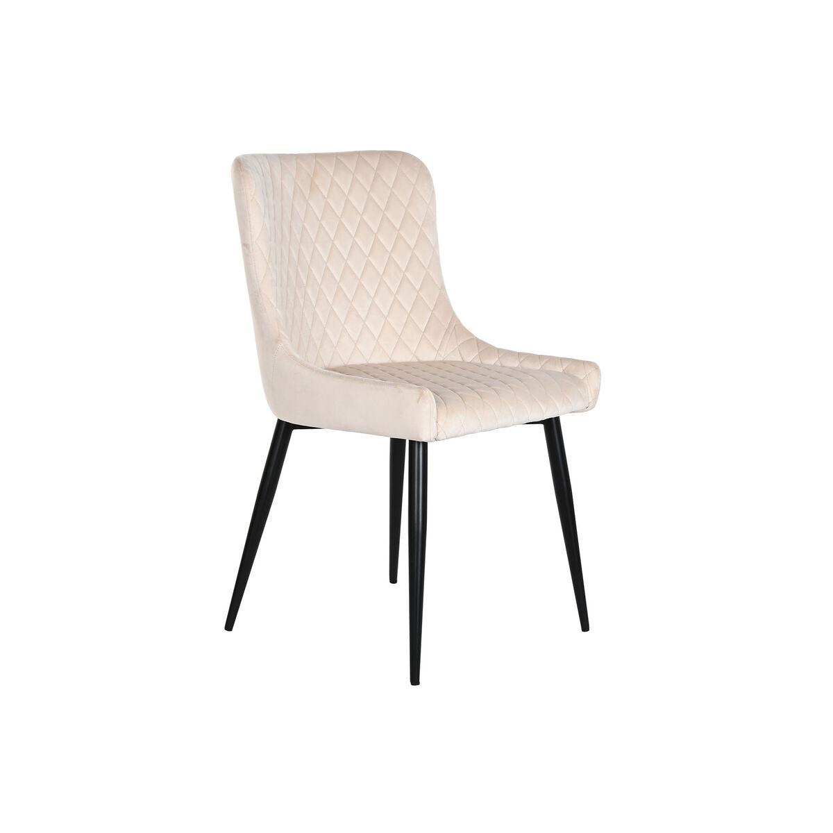 Spisebordsstol Beige Metal Polyester (56 x 51 x 84 cm)